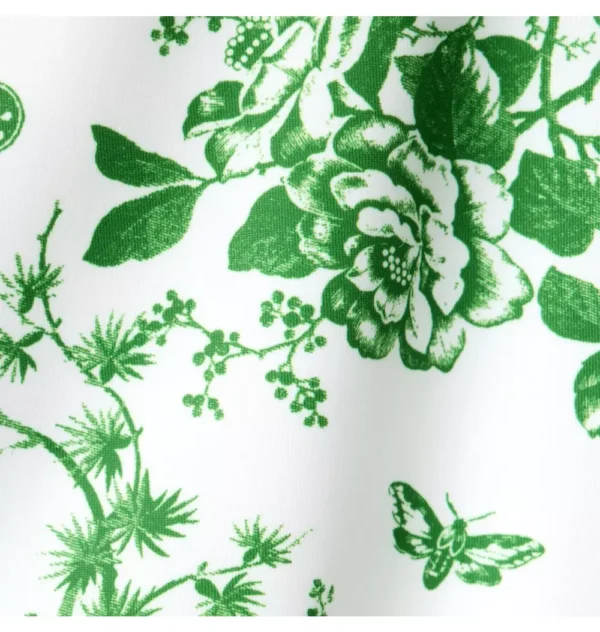 Recycled Floral Toile Ruffle Swimsuit