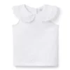 Eyelet Collar Top