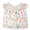 Floral Smocked Ruffle Top