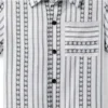 Textured Geo Striped Shirt