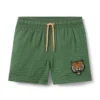 Recycled Seersucker Tiger Swim Trunk