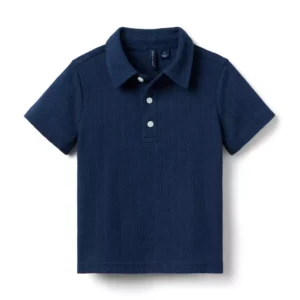 Textured Knit Polo