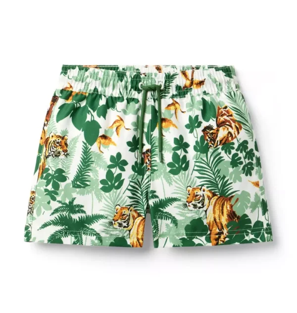 Recycled Tiger Swim Trunk