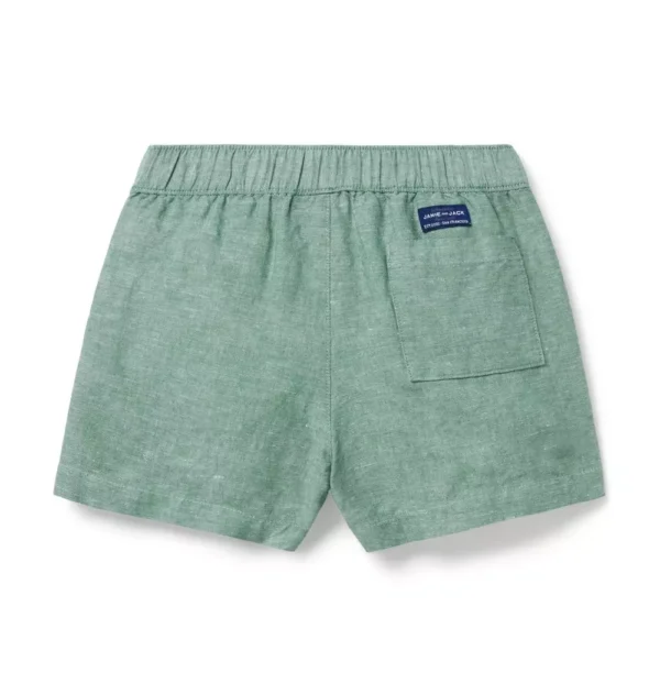 Linen-Cotton Pull-On Shortest Short
