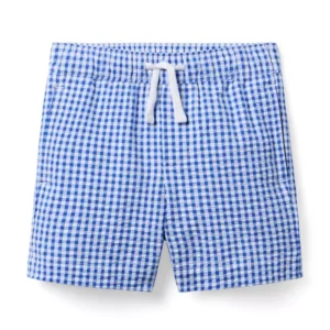 Gingham Pull-On Short