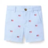 Embroidered Flag Oxford Short