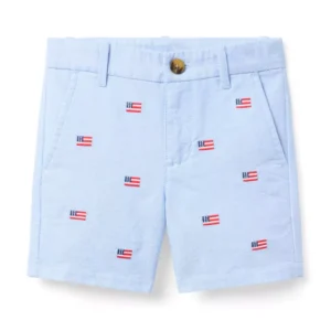 Embroidered Flag Oxford Short