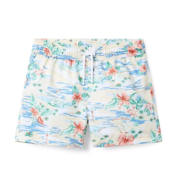 Recycled Island Floral Swim Trunk