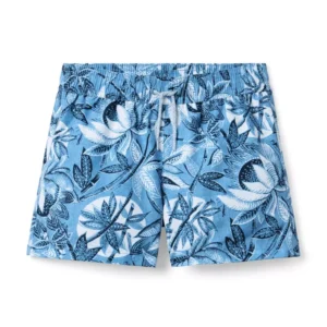 Recycled Tropical Leaf Swim Trunk