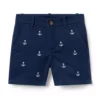 Embroidered Anchor Twill Short