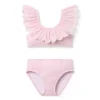 Textured Ruffle 2-Piece Swimsuit