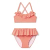 Recycled Striped Ruffle 2-Piece Swimsuit