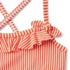 Recycled Striped Ruffle 2-Piece Swimsuit