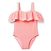 Recycled Textured Ruffle Swimsuit