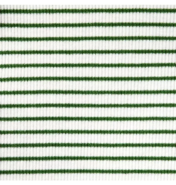 Striped Ribbed Puff Sleeve Top
