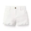 Denim Eyelet Trim Short