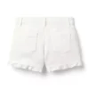 Denim Eyelet Trim Short
