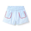 Striped Ruffle Short