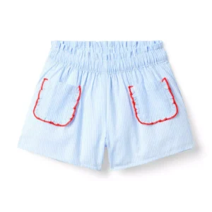Striped Ruffle Short