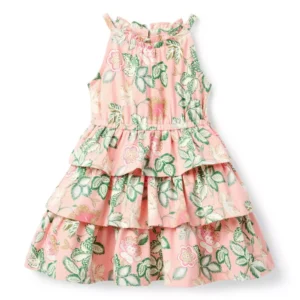 Floral Tiered Ruffle Dress