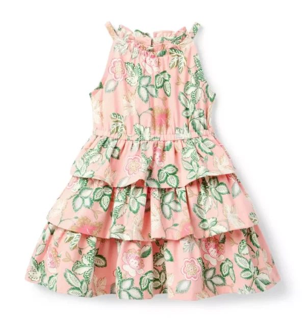 Floral Tiered Ruffle Dress