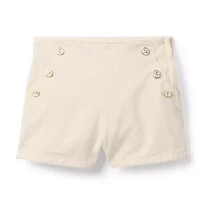 The Scalloped Button Short