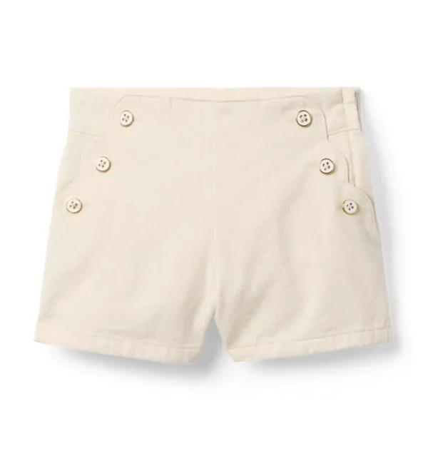 The Scalloped Button Short