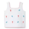Embroidered Lobster Top