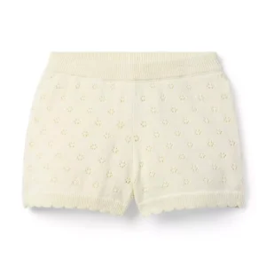Pointelle Sweater Short