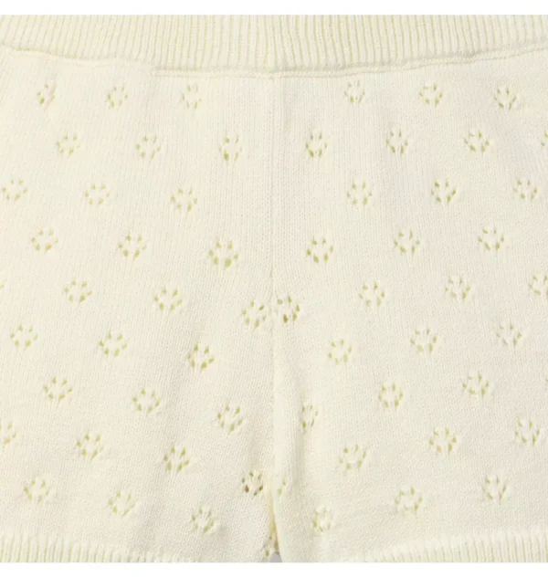 Pointelle Sweater Short