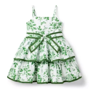 The Floral Toile Tiered Dress