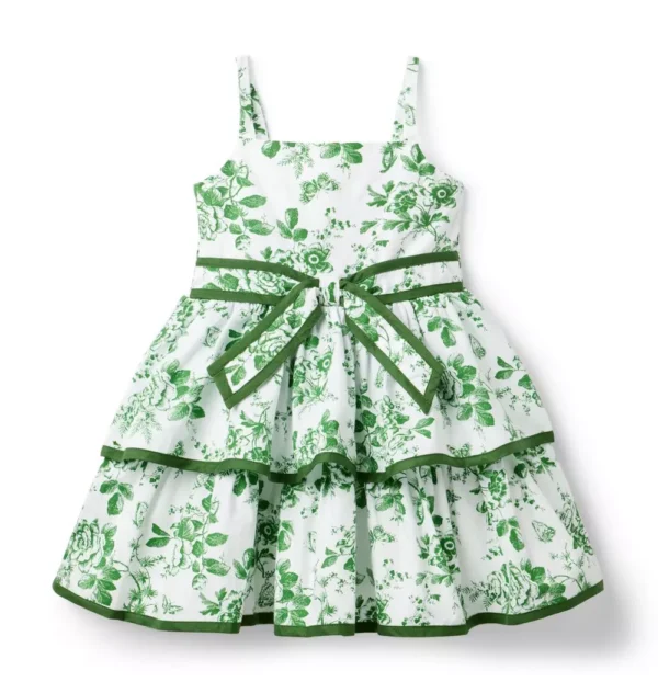 The Floral Toile Tiered Dress