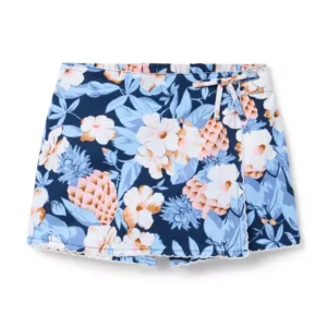 Pineapple Floral Wrap Skort