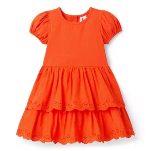 Eyelet Trim Dress