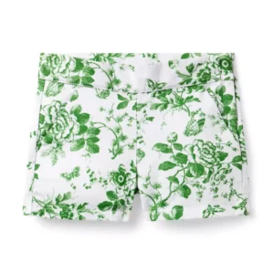 Floral Canvas Short