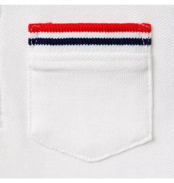 The Stripe Trim Pique Polo