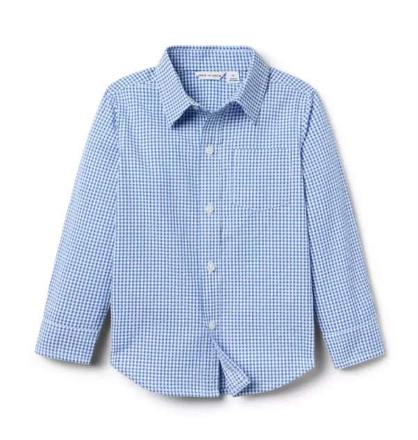 Gingham Seersucker Shirt