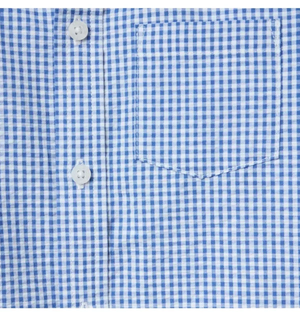 Gingham Seersucker Shirt